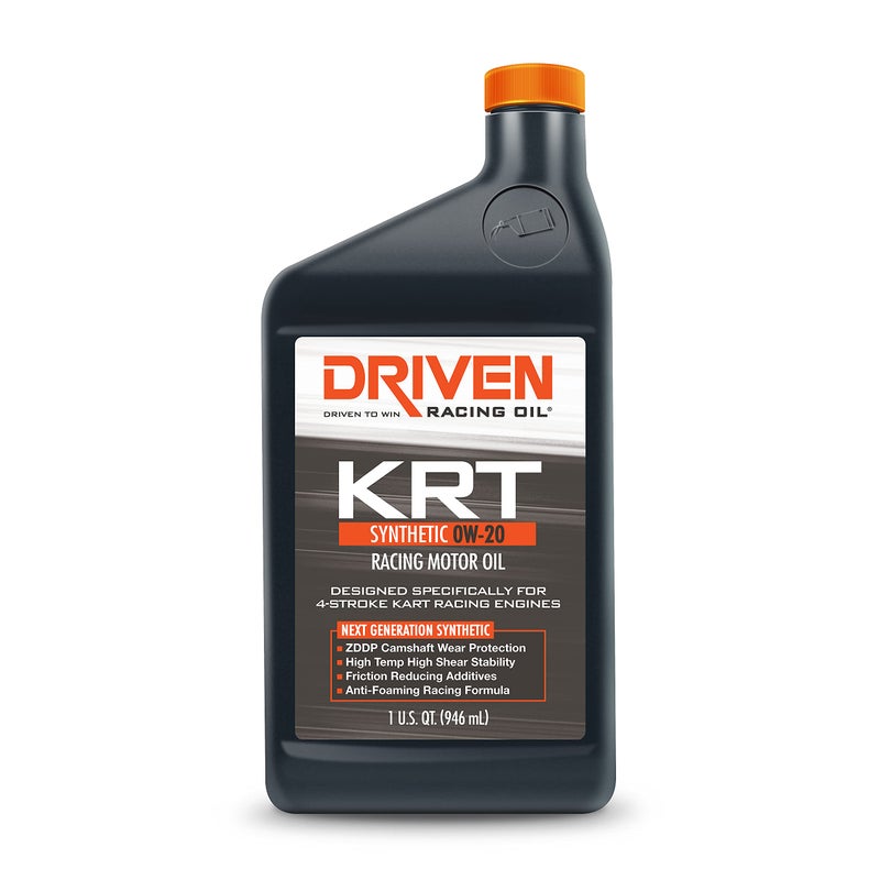 Driven Racing Oil KRT Synthetic 0w-20 Motor Oil 4-Stroke Go Kart, Karting, Race Kart 1 Quart Bottle - Image 1